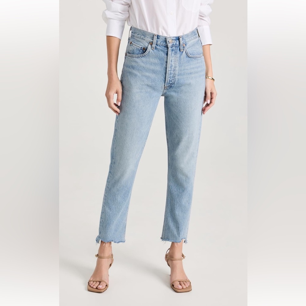 AGOLDE RILEY HIGH RISE STRAIGHT CROP SIZE 25